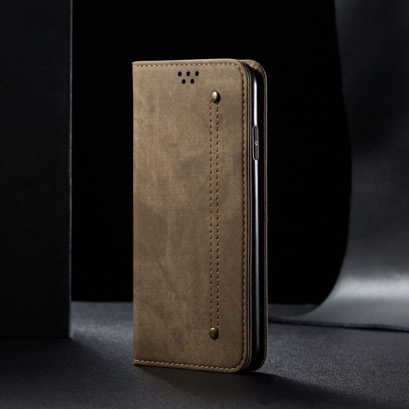 Folio-fodral För Honor 70 Läderfodral Jeanstyg Med Stygnmönster