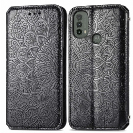 Folio-fodral För Moto E40 / E30 / E20 Läderfodral Mandalas