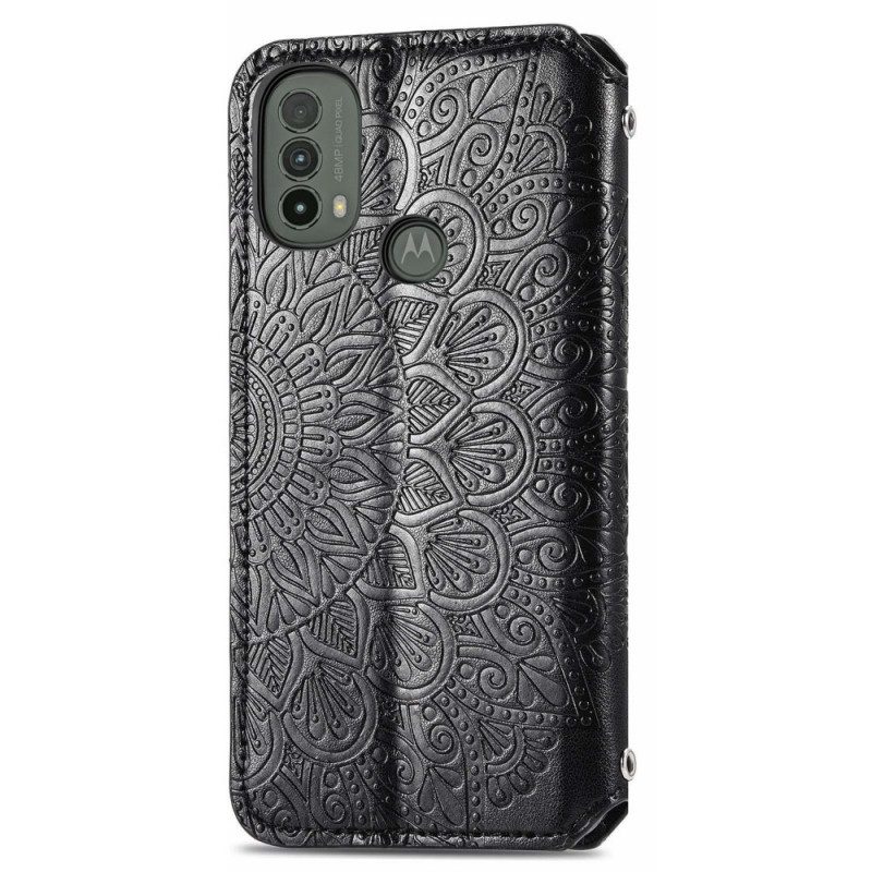 Folio-fodral För Moto E40 / E30 / E20 Läderfodral Mandalas