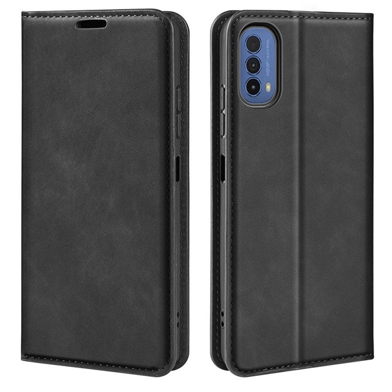 Folio-fodral För Moto E40 / E30 / E20 Läderfodral Skin-touch Mjukhet