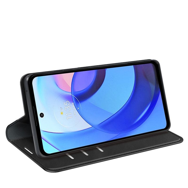 Folio-fodral För Moto E40 / E30 / E20 Läderfodral Skin-touch Mjukhet