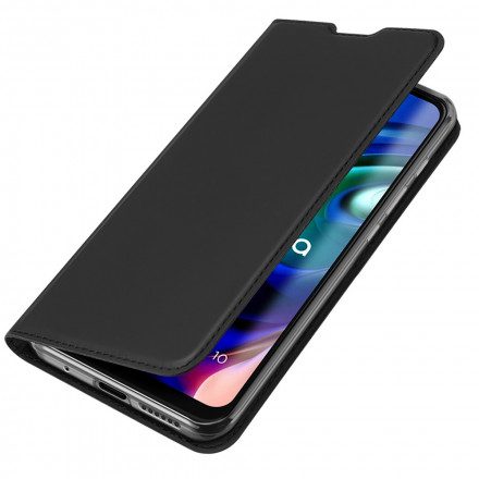 Folio-fodral För Moto G10 / G30 Läderfodral Dux Ducis Pro Skin