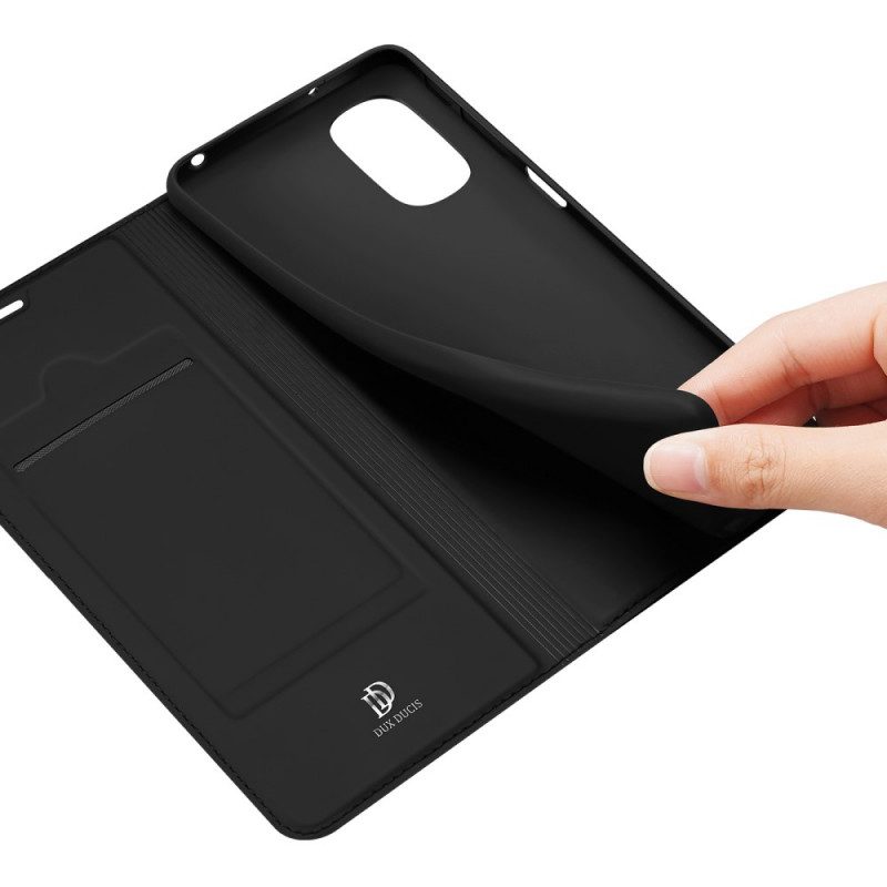 Folio-fodral För Moto G31 / Moto G41 Läderfodral Dux Ducis Pro Skin