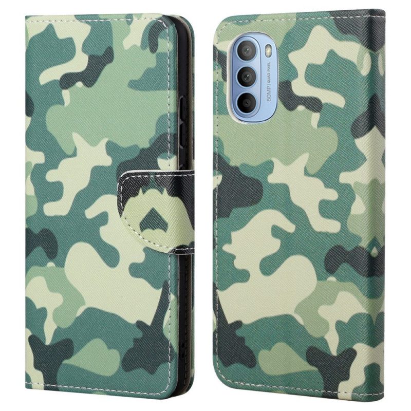 Folio-fodral För Moto G31 / Moto G41 Militärt Kamouflage