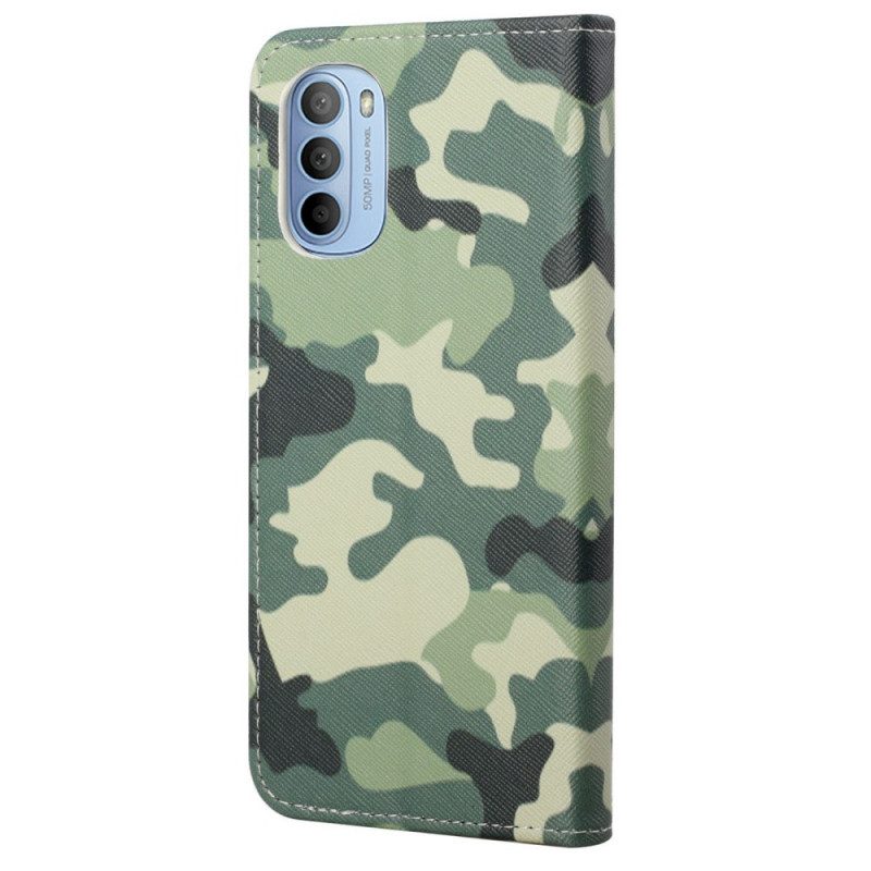 Folio-fodral För Moto G31 / Moto G41 Militärt Kamouflage