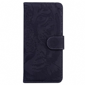 Folio-fodral För Moto G51 5G Tiger Face Print