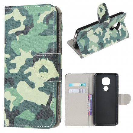 Folio-fodral För Moto G9 Play Militärt Kamouflage