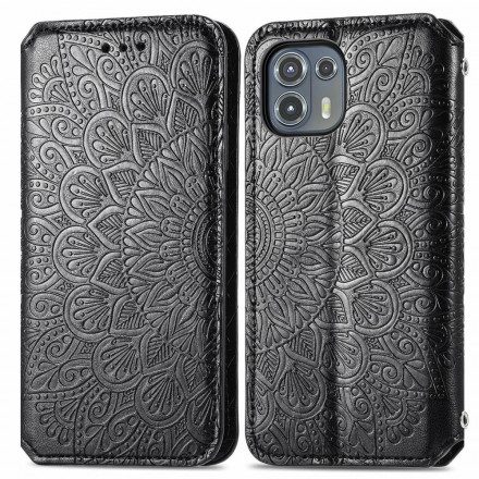 Folio-fodral För Motorola Edge 20 Lite Läderfodral Mandalas