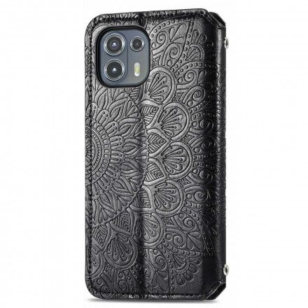 Folio-fodral För Motorola Edge 20 Lite Läderfodral Mandalas