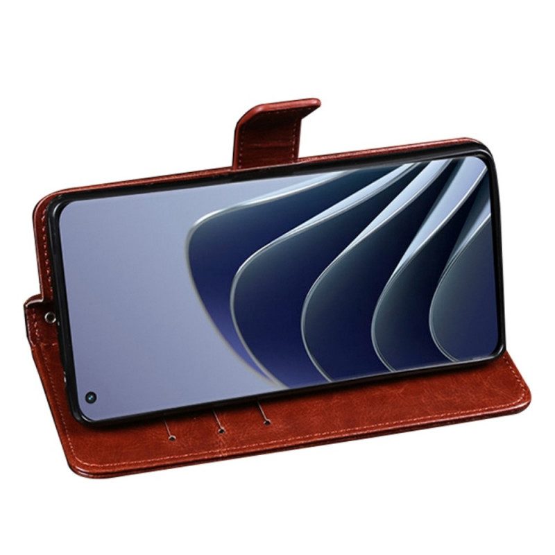 Folio-fodral För OnePlus 10 Pro 5G Idewei Läderstil