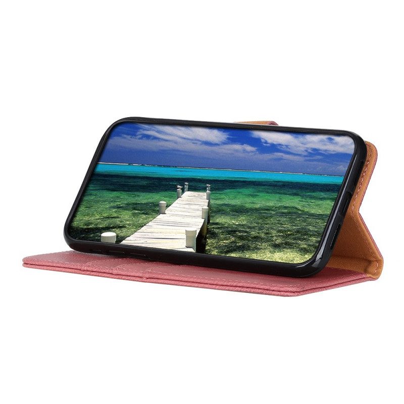 Folio-fodral För OnePlus 10 Pro 5G Imitation Läder Khazneh