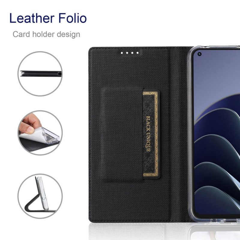 Folio-fodral För OnePlus 10 Pro 5G Läderfodral Vili Tygstruktur