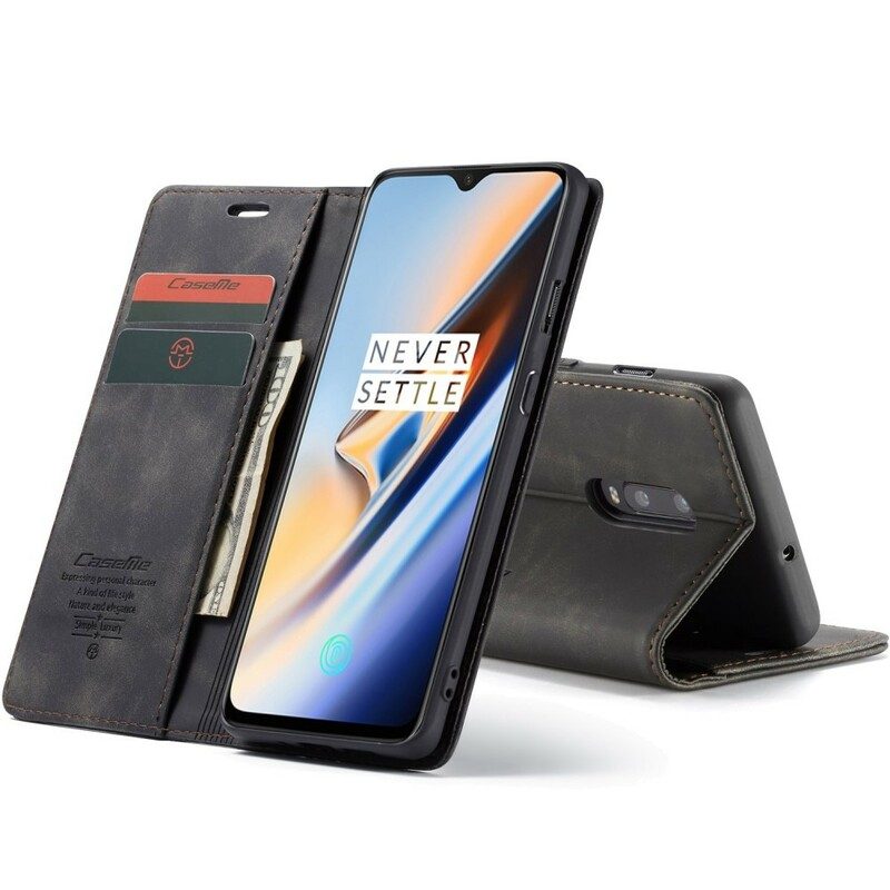 Folio-fodral För OnePlus 7 Läderfodral Caseme Konstläder