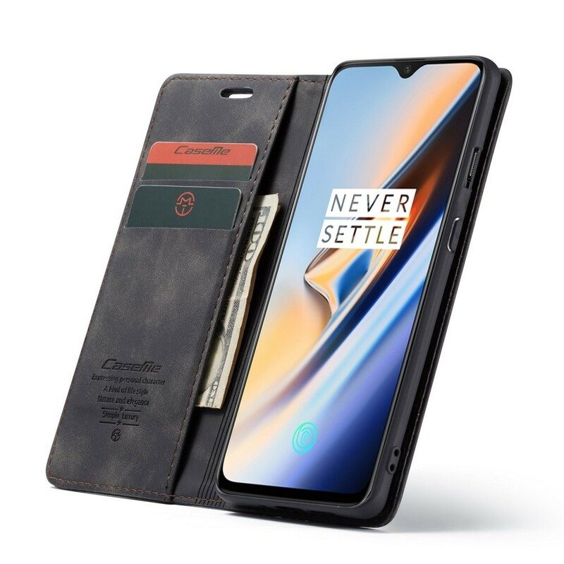 Folio-fodral För OnePlus 7 Läderfodral Caseme Konstläder