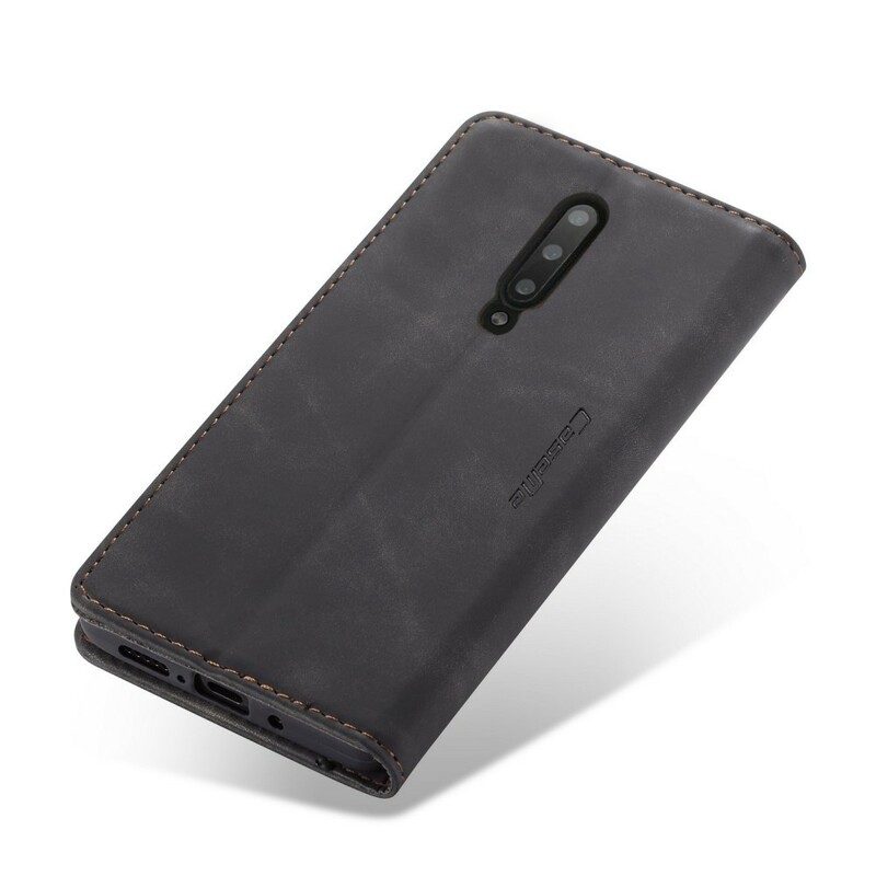 Folio-fodral För OnePlus 7 Pro Läderfodral Caseme Konstläder