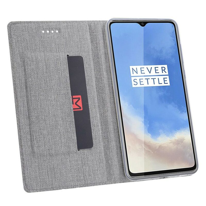 Folio-fodral För OnePlus 7T Läderfodral Vili Dmx Texturerad