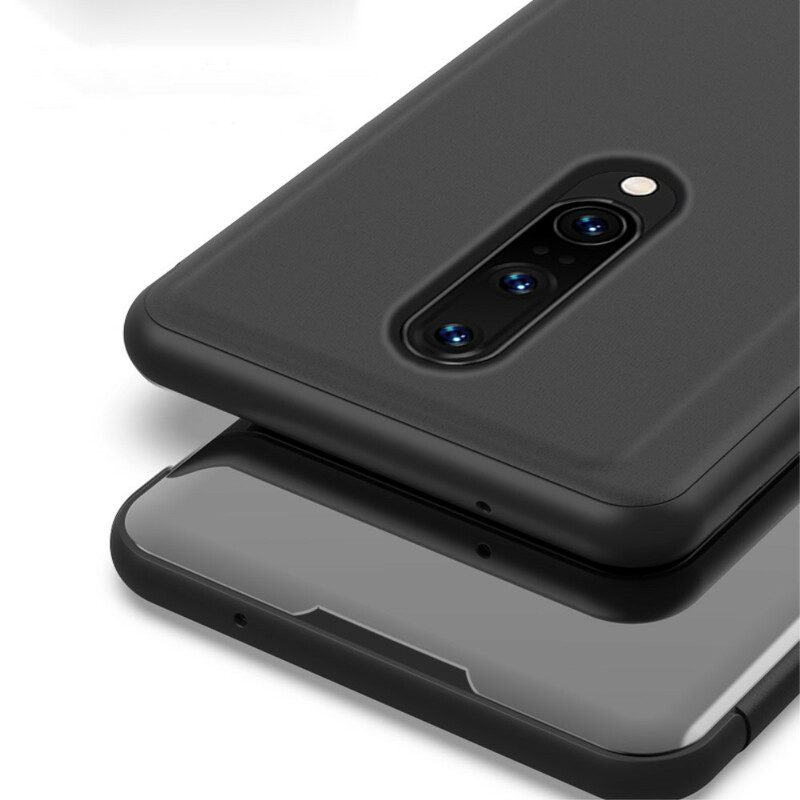 Folio-fodral För OnePlus 8 Läderfodral Spegel