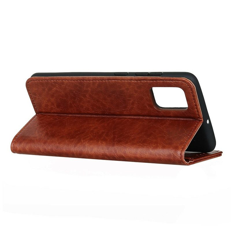 Folio-fodral För OnePlus 8T Läderfodral Elegance Split Litchi Läder