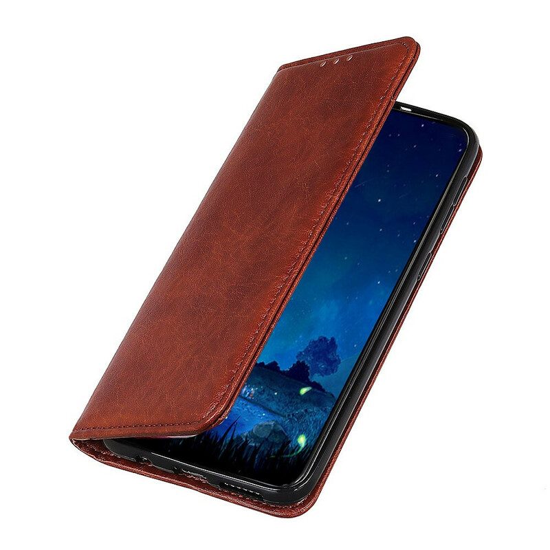 Folio-fodral För OnePlus 8T Läderfodral Elegance Split Litchi Läder