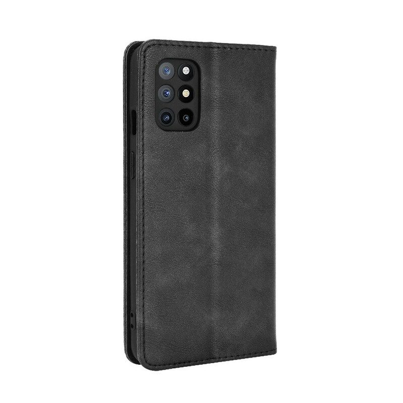 Folio-fodral För OnePlus 8T Läderfodral Vintage Stiliserad Lädereffekt