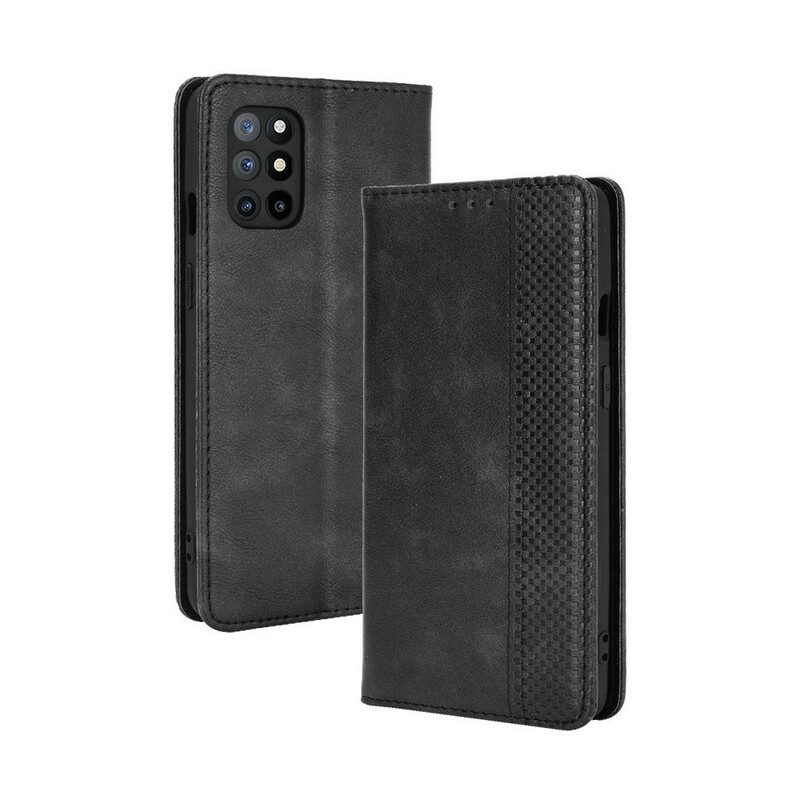 Folio-fodral För OnePlus 8T Läderfodral Vintage Stiliserad Lädereffekt