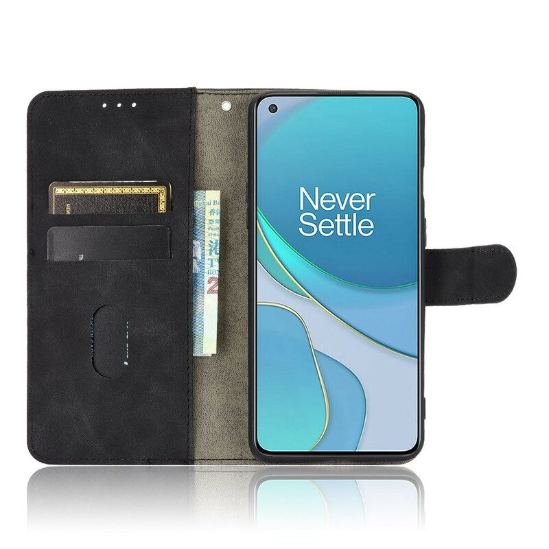 Folio-fodral För OnePlus 8T Skin-touch