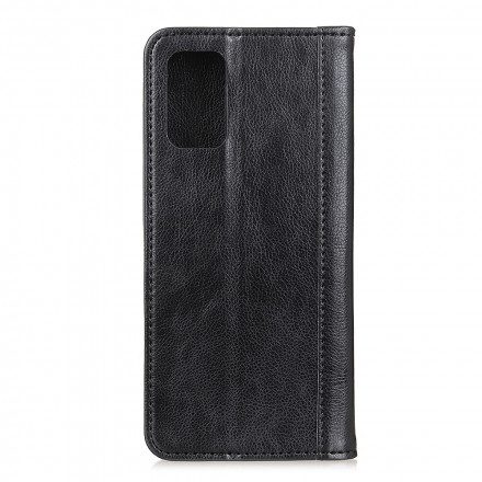 Folio-fodral För OnePlus 9 Läderfodral Elegance Split Litchi Läder