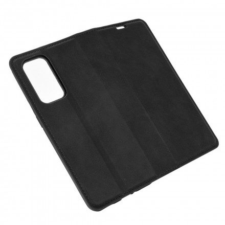 Folio-fodral För OnePlus 9 Läderfodral Silke Mjukt Läder Effekt