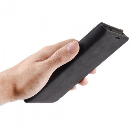 Folio-fodral För OnePlus 9 Läderfodral Silke Mjukt Läder Effekt