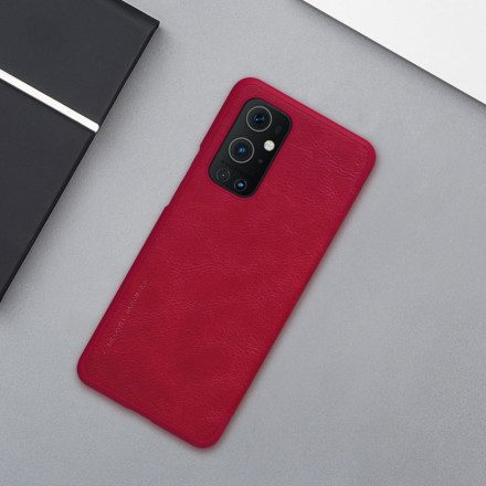 Folio-fodral För OnePlus 9 Pro Läderfodral Nillkin Qin-serien