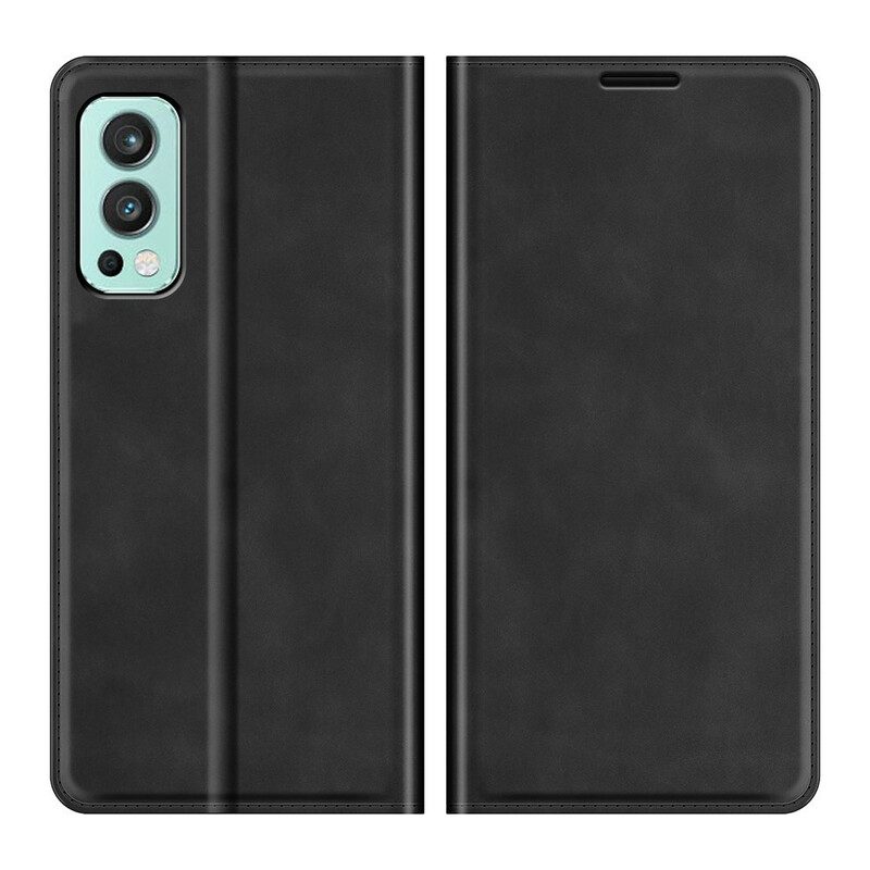 Folio-fodral För OnePlus Nord 2 5G Läderfodral Skin-touch