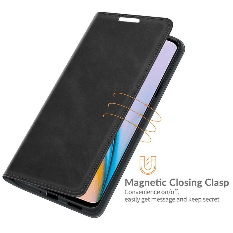 Folio-fodral För OnePlus Nord 2 5G Läderfodral Skin-touch