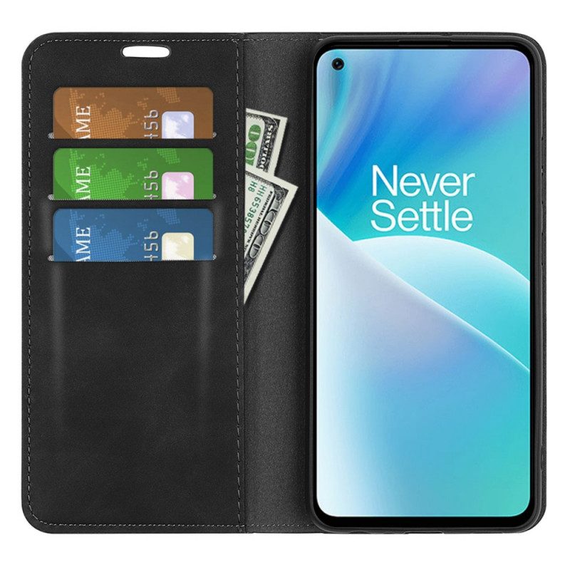 Folio-fodral För OnePlus Nord 2T 5G Skin-touch