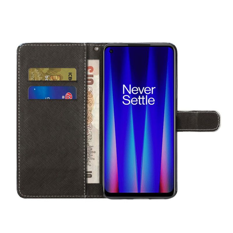 Folio-fodral För OnePlus Nord CE 2 5G Tigergud