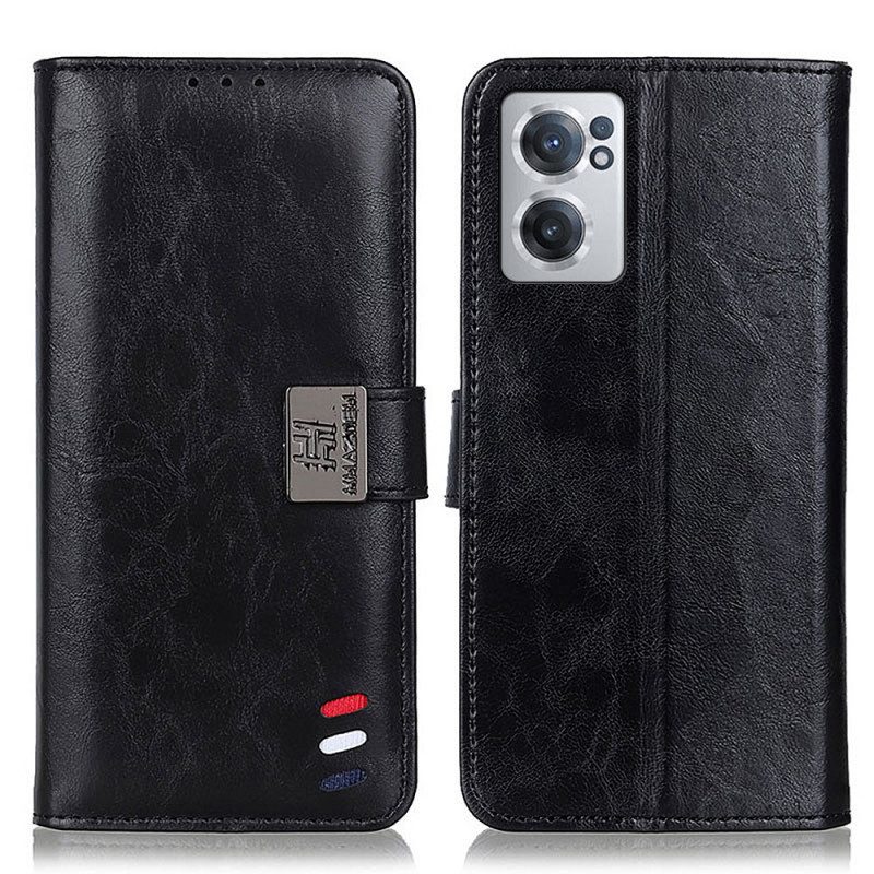 Folio-fodral För OnePlus Nord CE 2 5G Tricolor Kazneh