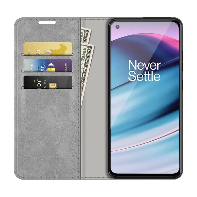 Folio-fodral För OnePlus Nord CE 5G Läderfodral Skin-touch