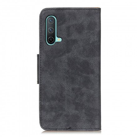 Folio-fodral För OnePlus Nord CE 5G Vintage Split Läder
