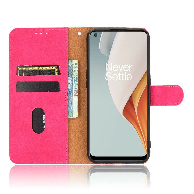 Folio-fodral För OnePlus Nord N100 Skin-touch