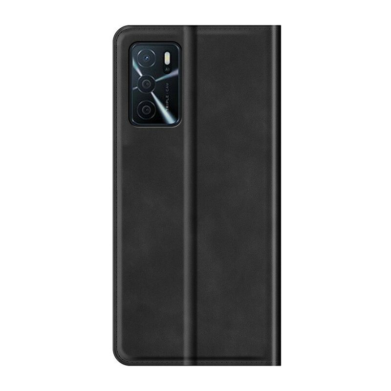 Folio-fodral För Oppo A16 / A16s Läderfodral Skin-touch