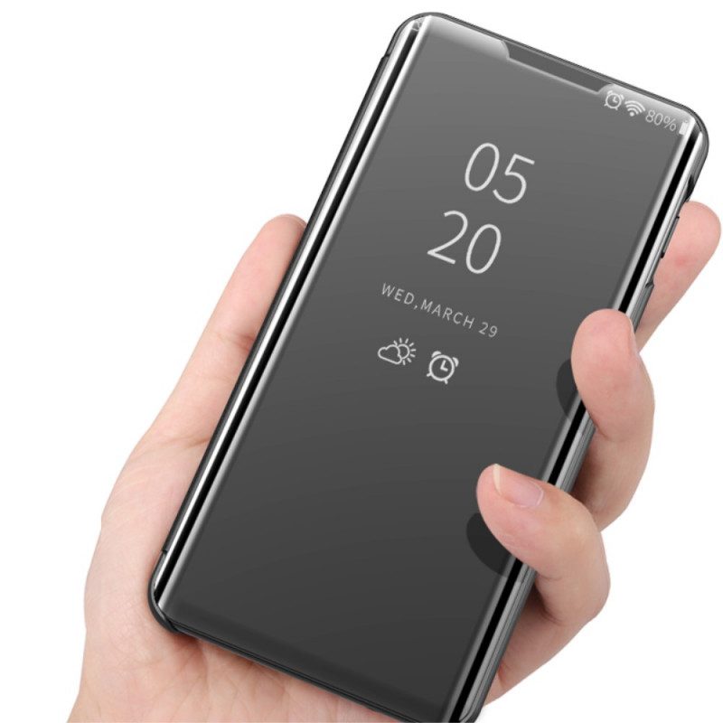 Folio-fodral För Oppo A16 / A16s Läderfodral Spegel