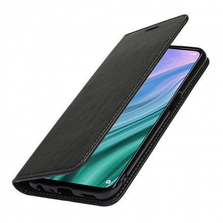 Folio-fodral För Oppo A54 5G / A74 5G Läderfodral Äkta Läder