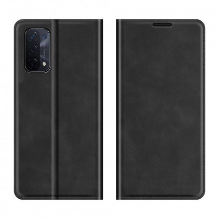 Folio-fodral För Oppo A54 5G / A74 5G Läderfodral Skin-touch