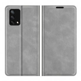 Folio-fodral För Oppo A74 4G Läderfodral Skin-touch