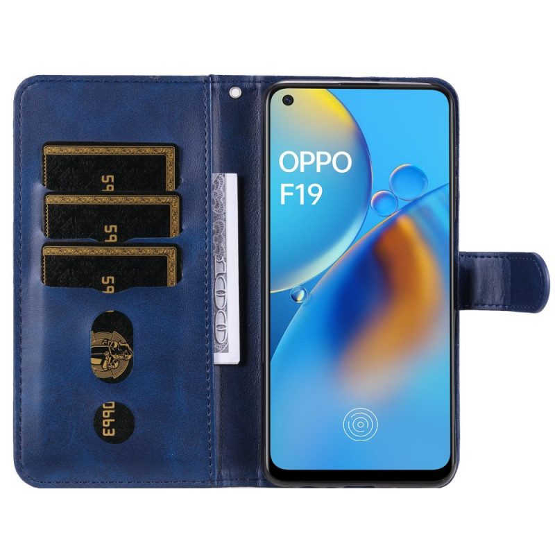 Folio-fodral För Oppo A74 4G Vintage Handväska