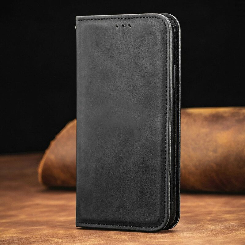 Folio-fodral För Oppo Find X3 / X3 Pro Läderfodral Vintage Konstläder