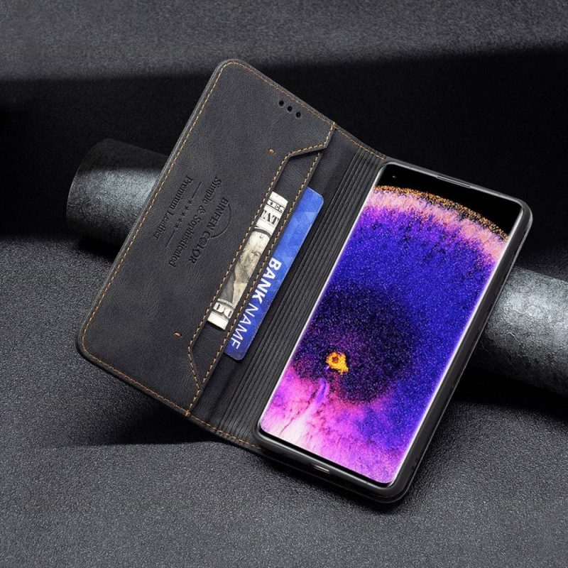 Folio-fodral För Oppo Find X5 Läderfodral Binfen Färg