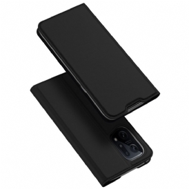 Folio-fodral För Oppo Find X5 Läderfodral Dux Ducis Pro Skin