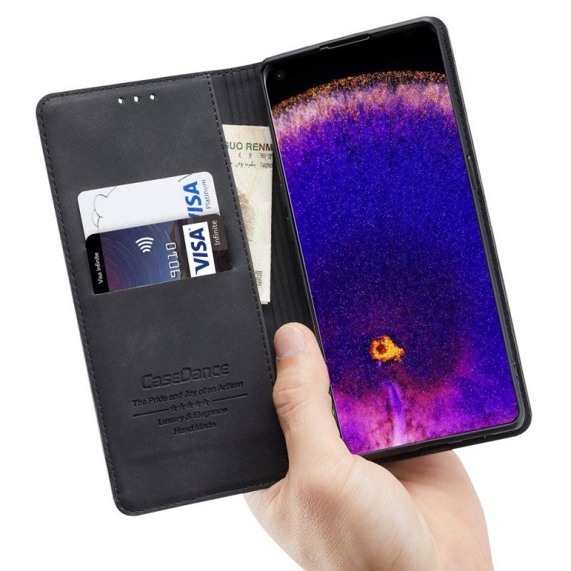 Folio-fodral För Oppo Find X5 Lite Läderfodral Faux Leather Casedance