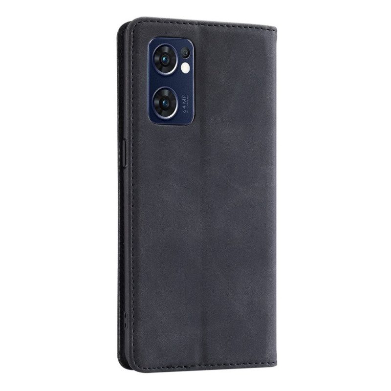 Folio-fodral För Oppo Find X5 Lite Läderfodral Faux Leather Casedance