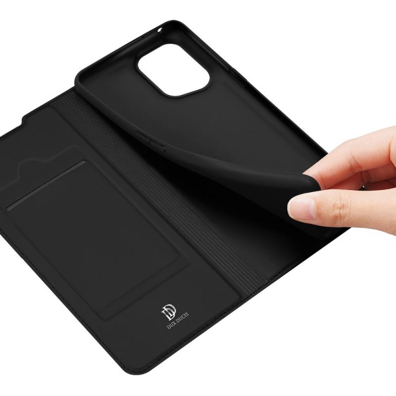 Folio-fodral För Oppo Find X5 Pro Läderfodral Dux Ducis Pro Series Skin